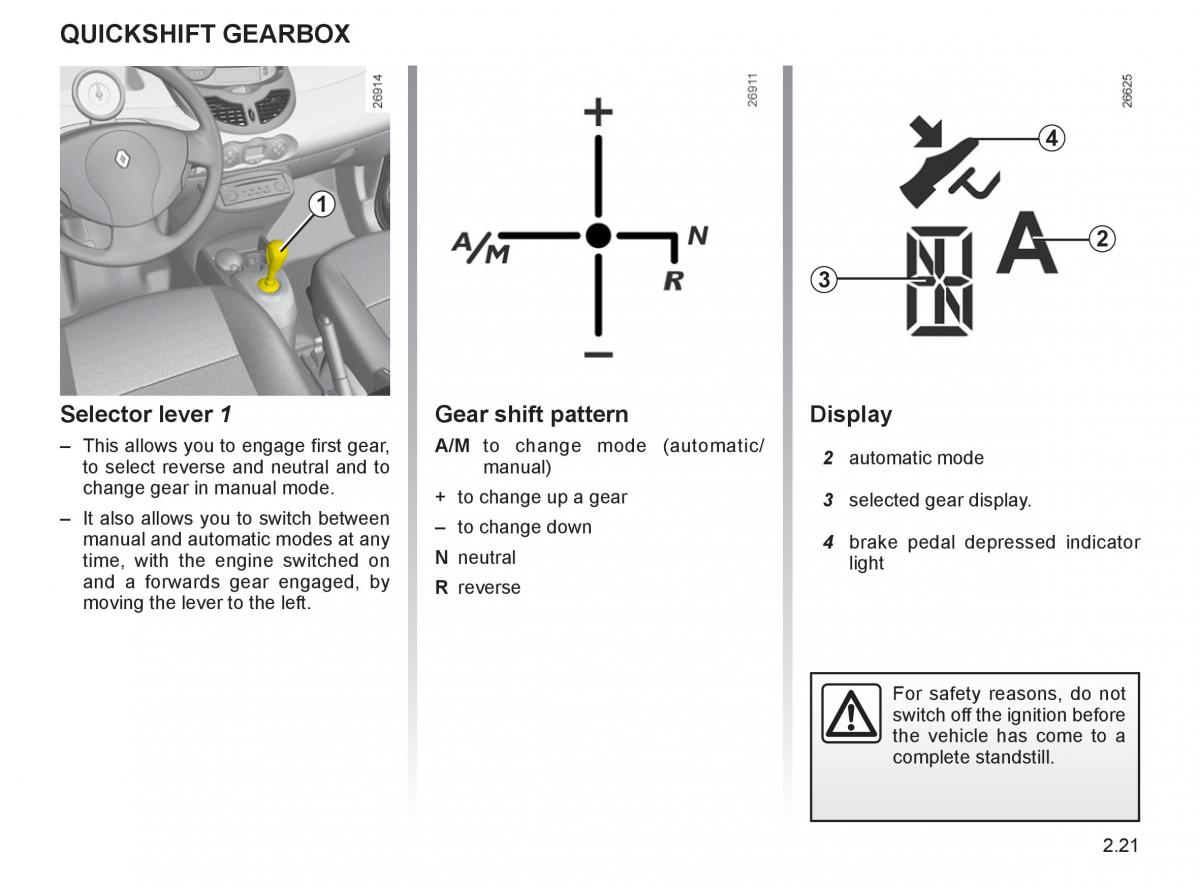 Renault Twingo II 2 owners manual / page 94