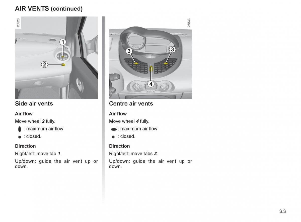 Renault Twingo II 2 owners manual / page 104