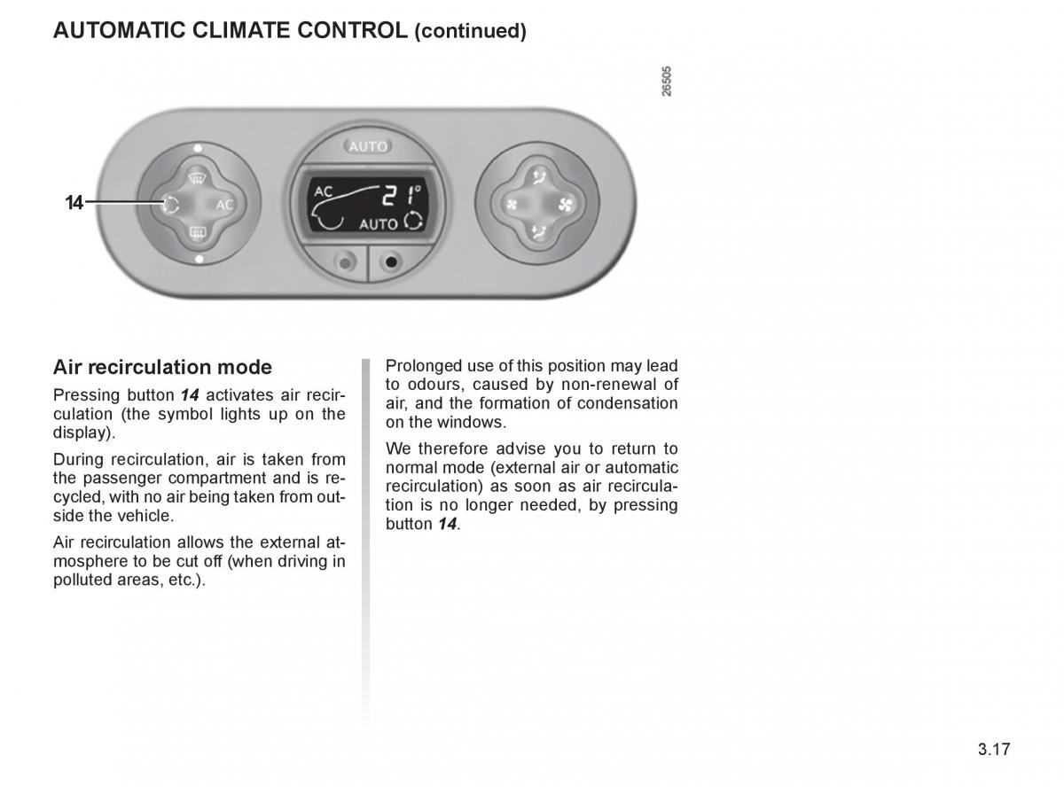 Renault Twingo II 2 owners manual / page 118