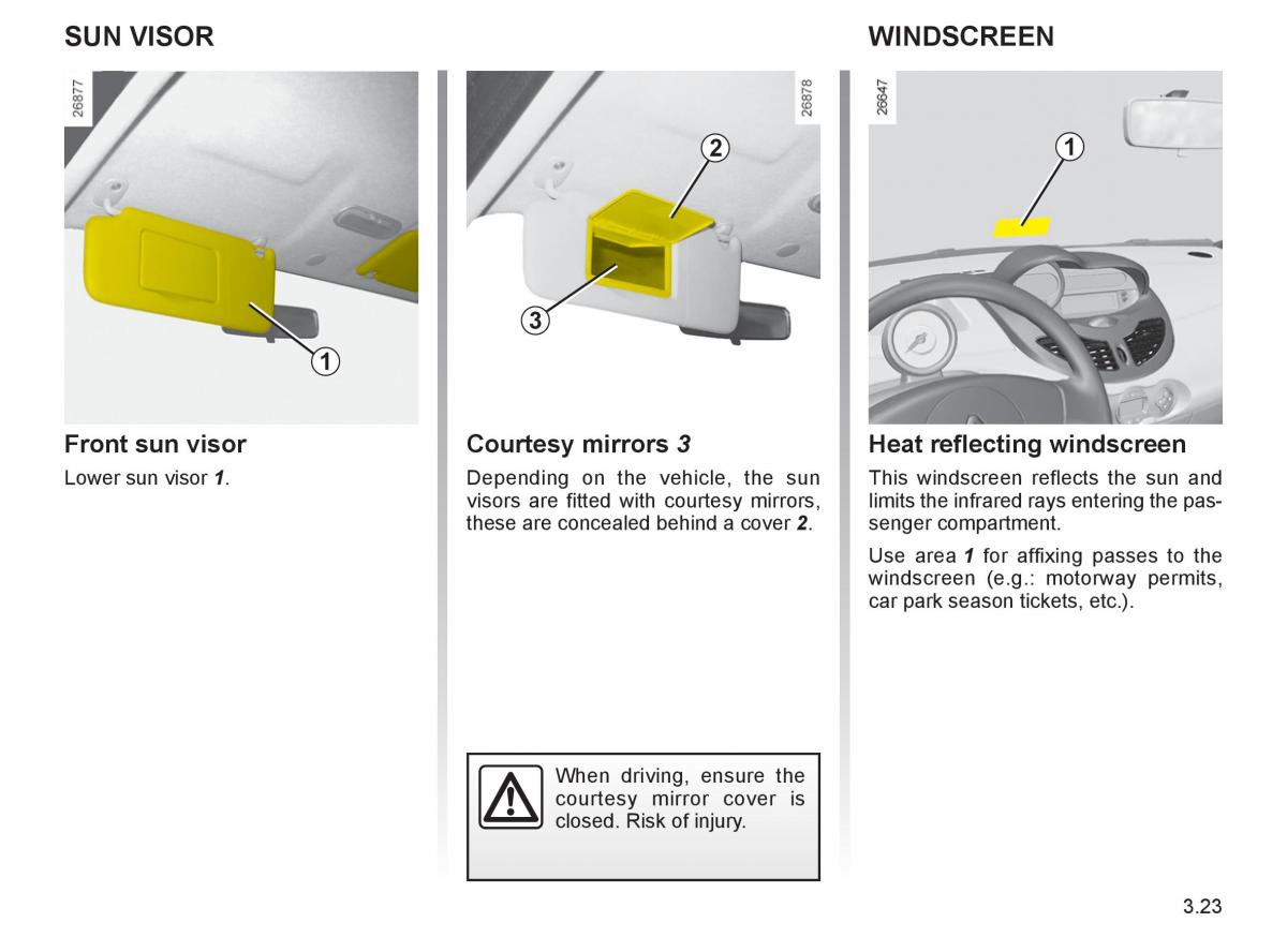 Renault Twingo II 2 owners manual / page 124