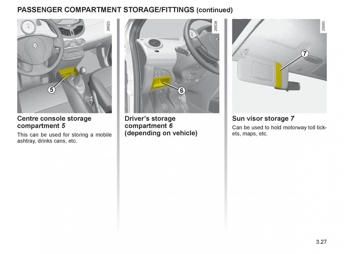 Renault Twingo II 2 owners manual / page 128