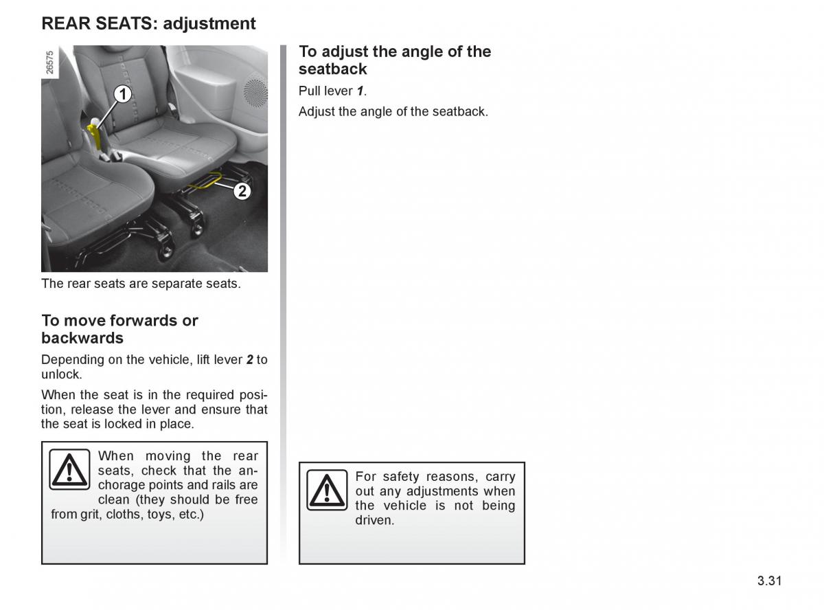 Renault Twingo II 2 owners manual / page 132