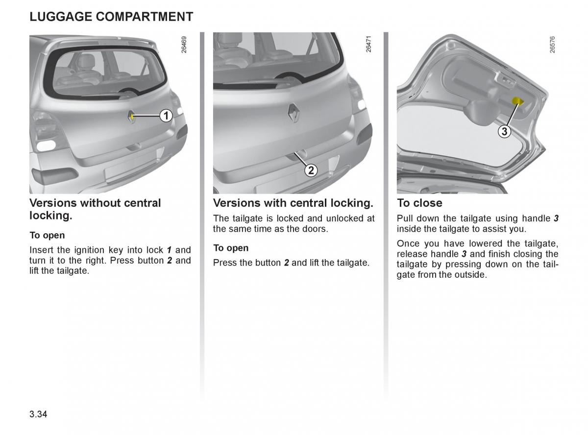 Renault Twingo II 2 owners manual / page 135