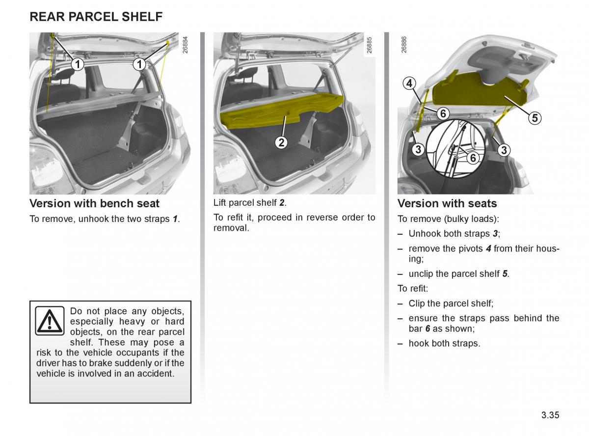 Renault Twingo II 2 owners manual / page 136