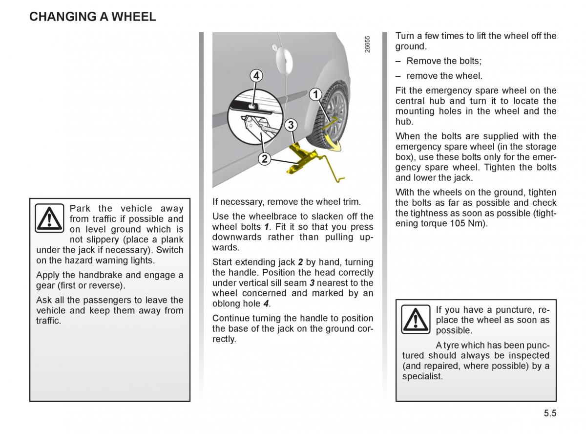 Renault Twingo II 2 owners manual / page 160