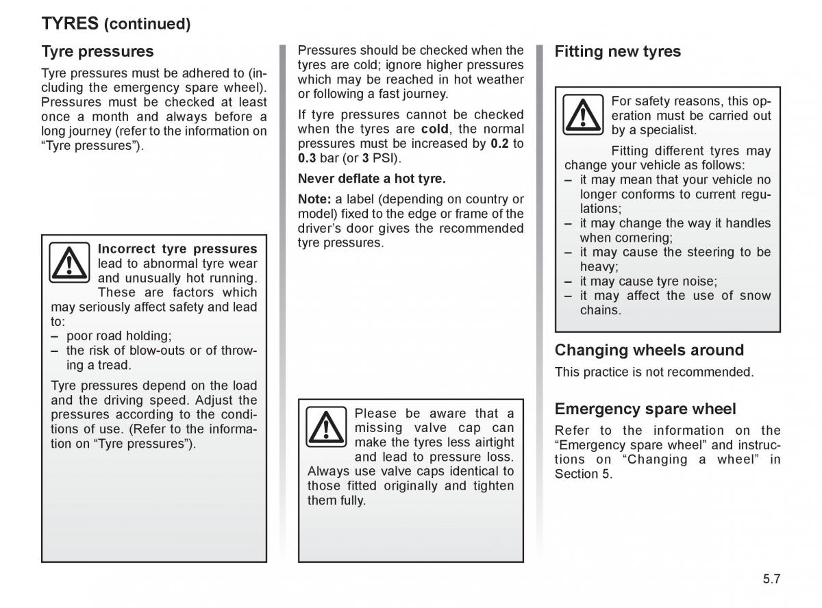 Renault Twingo II 2 owners manual / page 162