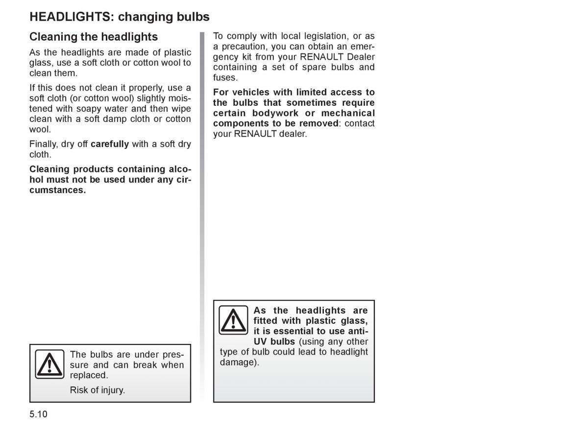 Renault Twingo II 2 owners manual / page 165