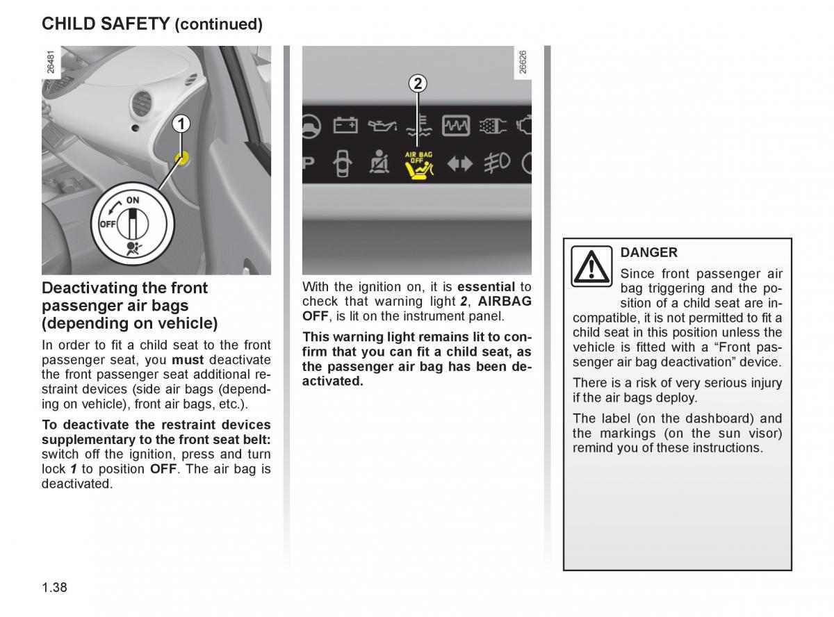 Renault Twingo II 2 owners manual / page 45