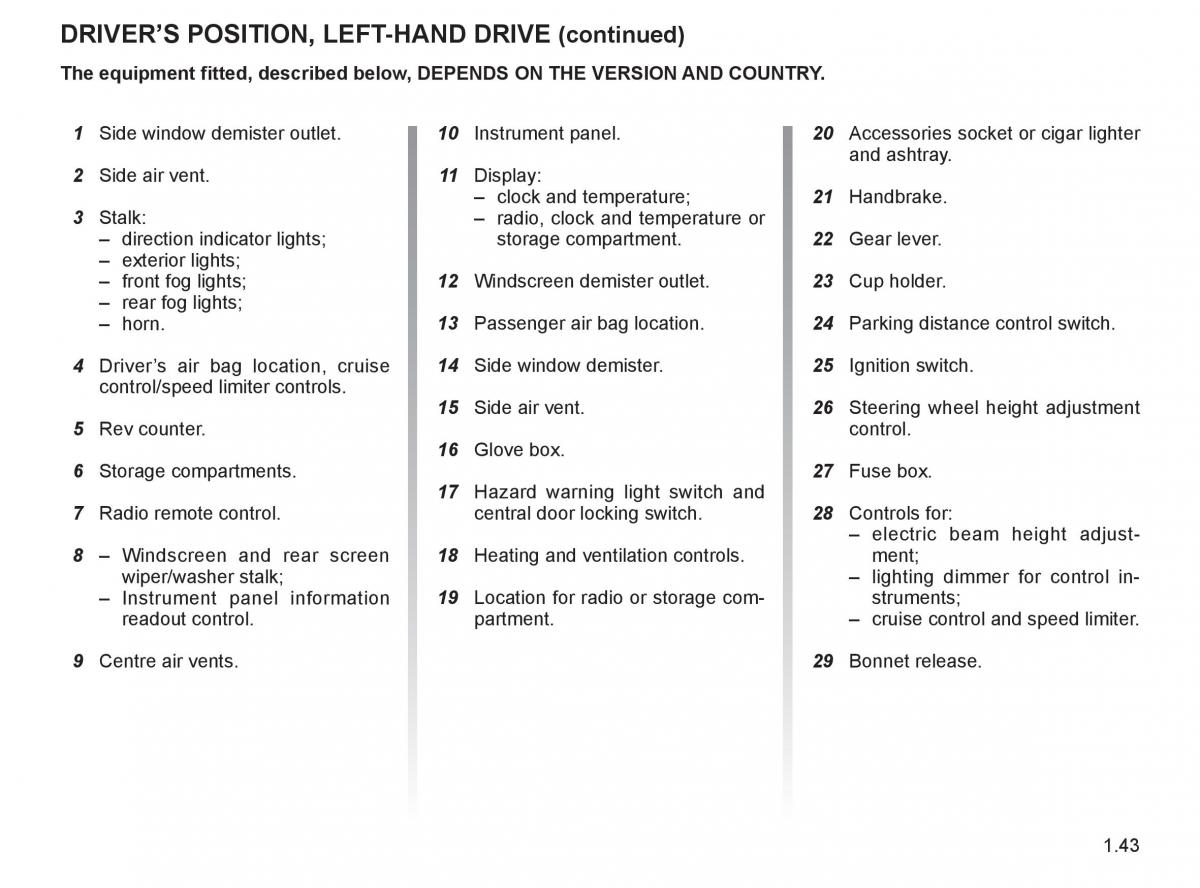 Renault Twingo II 2 owners manual / page 50