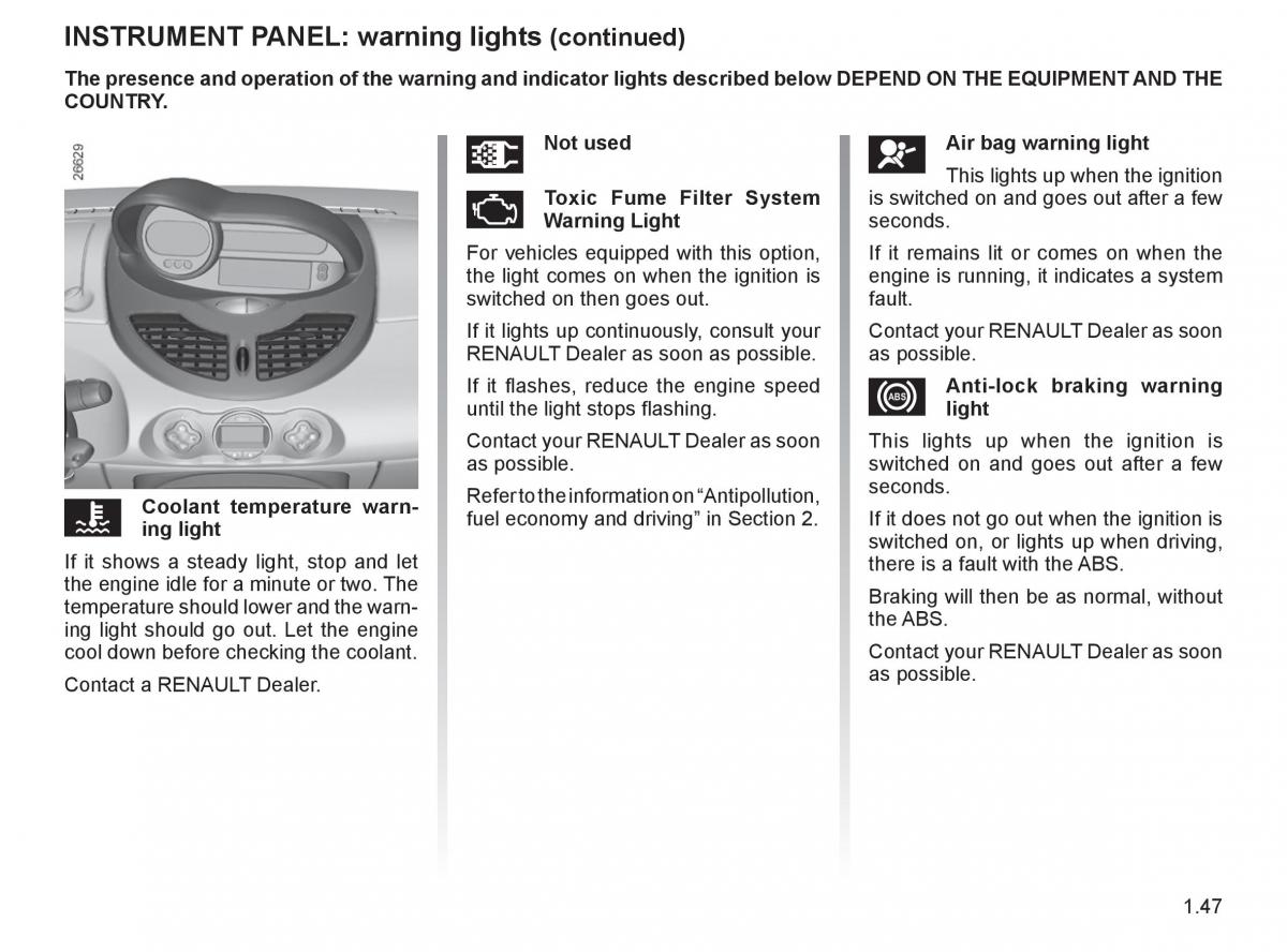 Renault Twingo II 2 owners manual / page 54