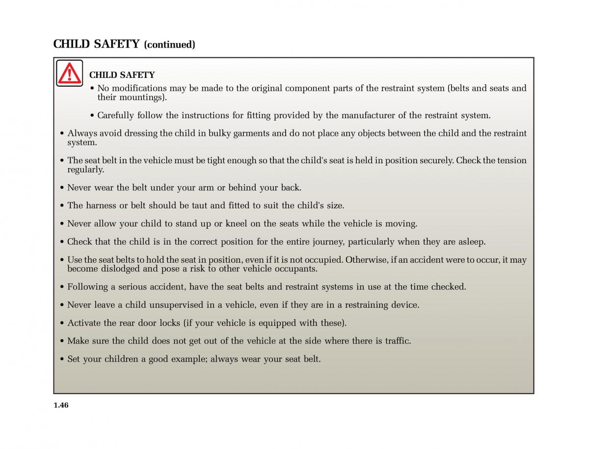 Renault Vel Satis owners manual / page 55