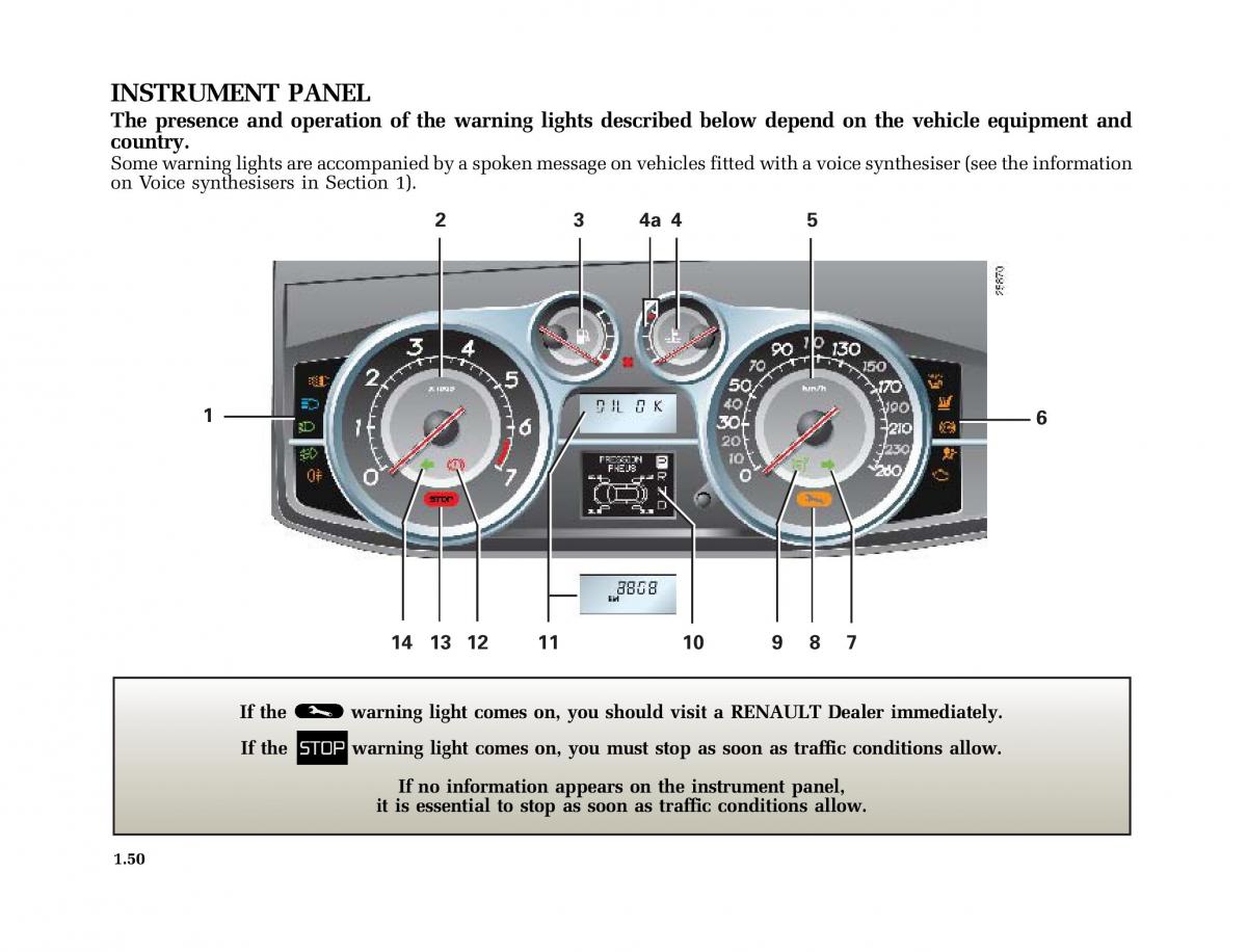 Renault Vel Satis owners manual / page 59