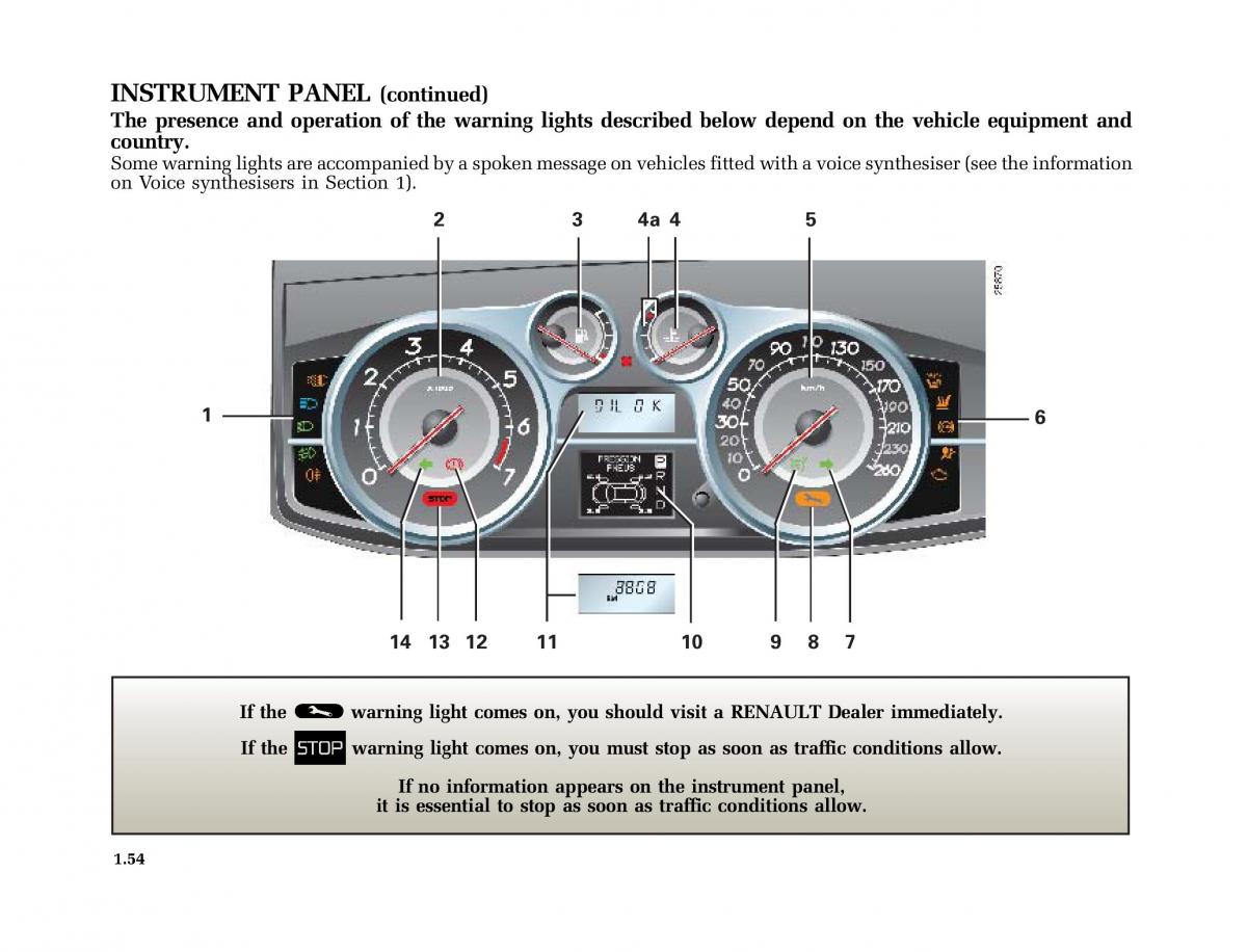 Renault Vel Satis owners manual / page 63