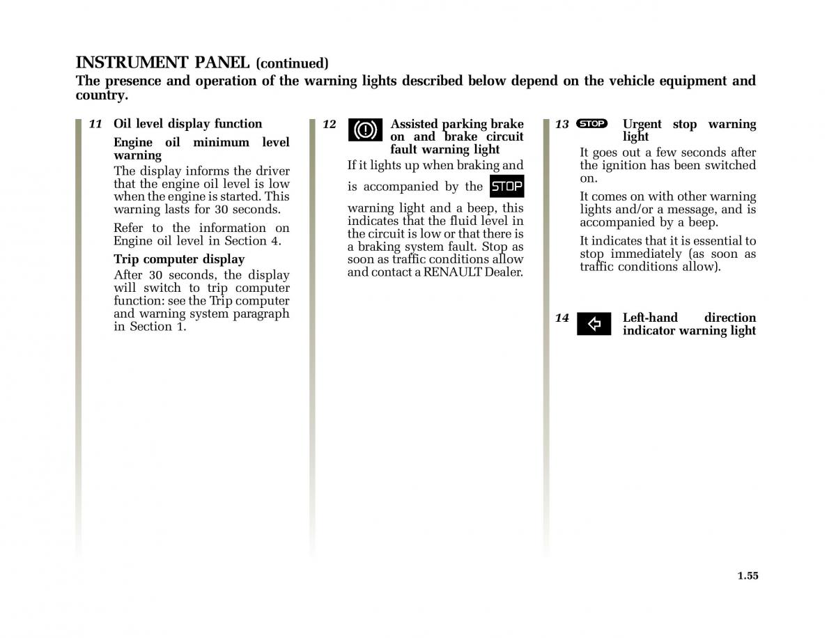 Renault Vel Satis owners manual / page 64