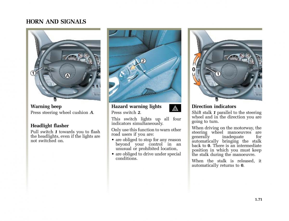 Renault Vel Satis owners manual / page 80