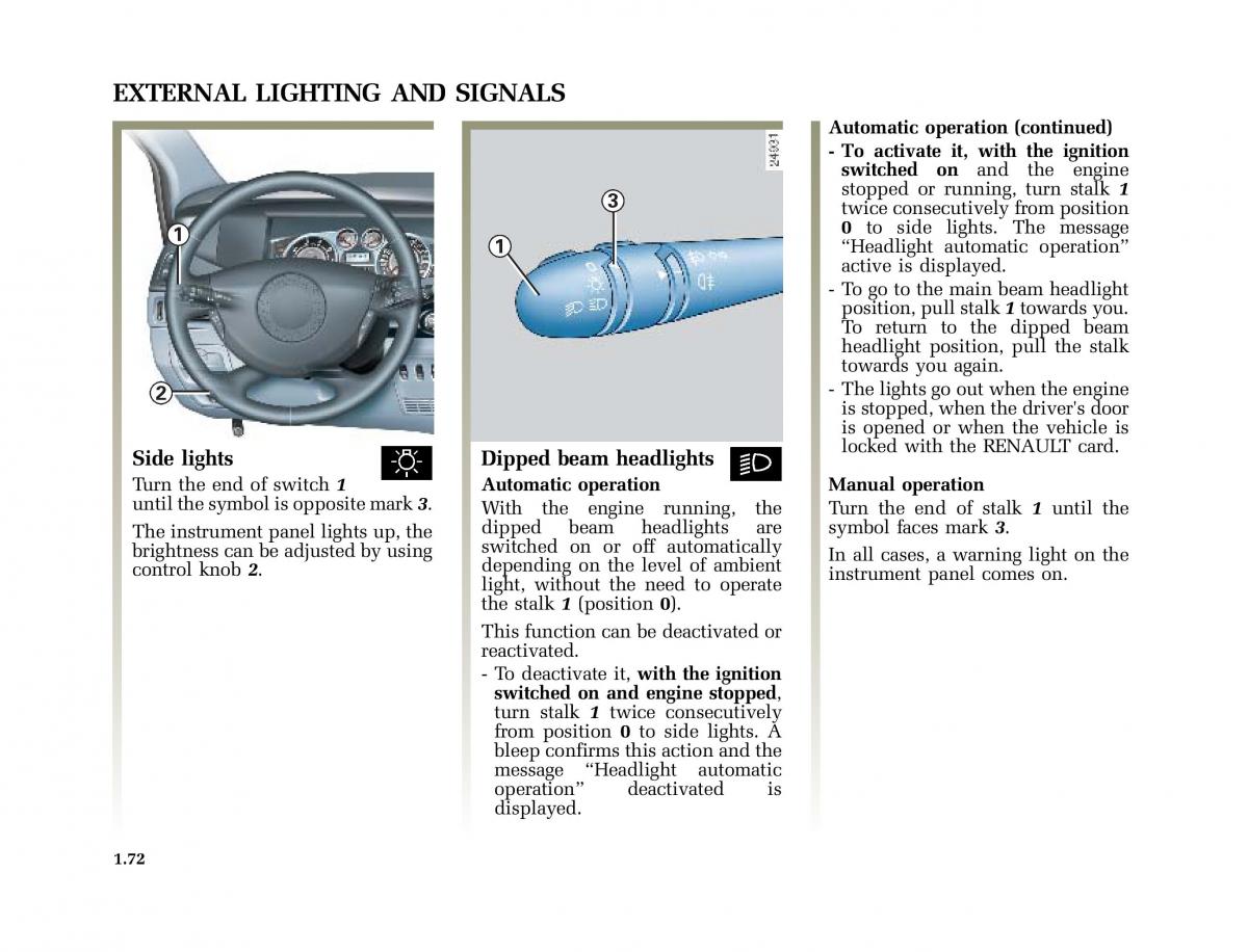 Renault Vel Satis owners manual / page 81