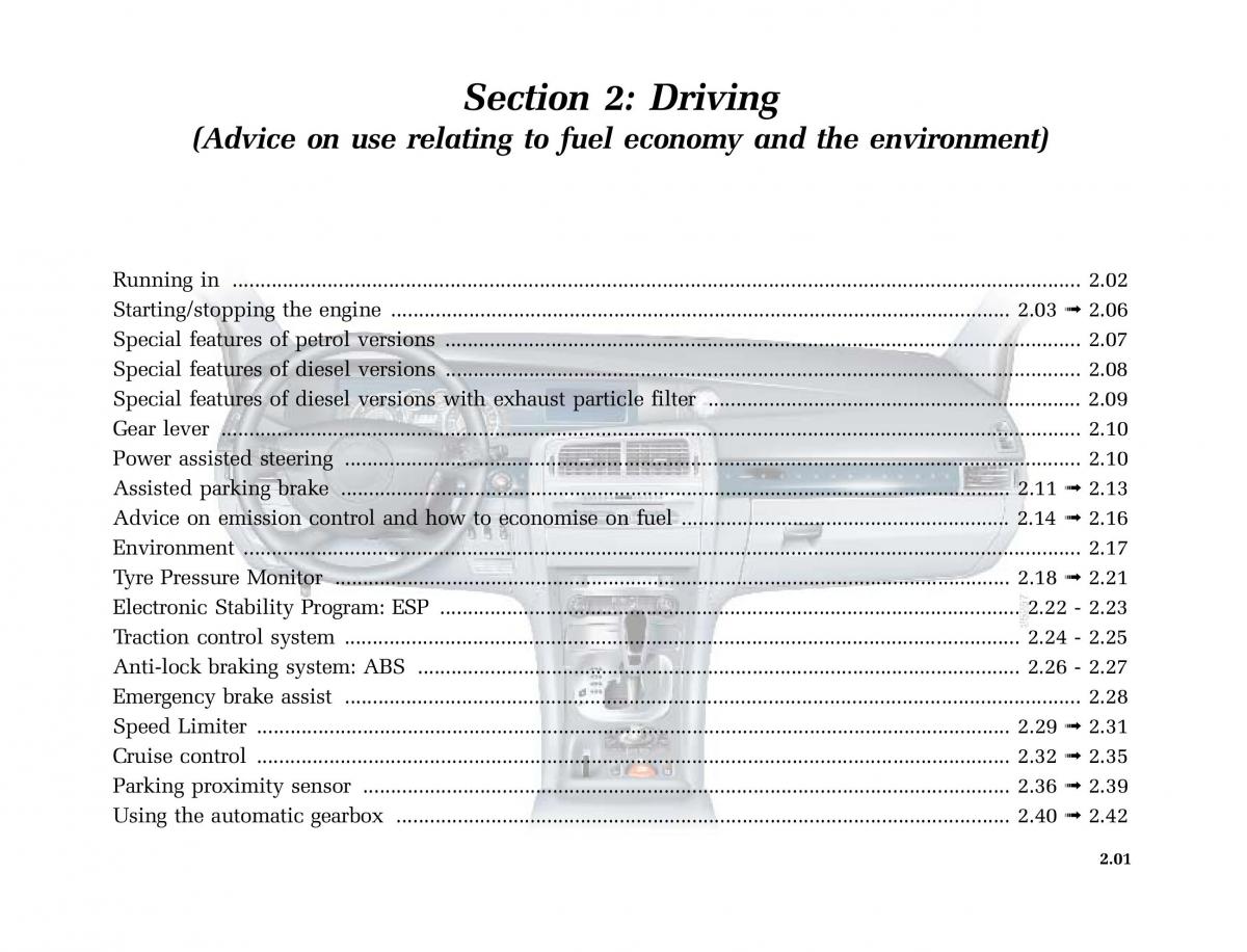 Renault Vel Satis owners manual / page 92