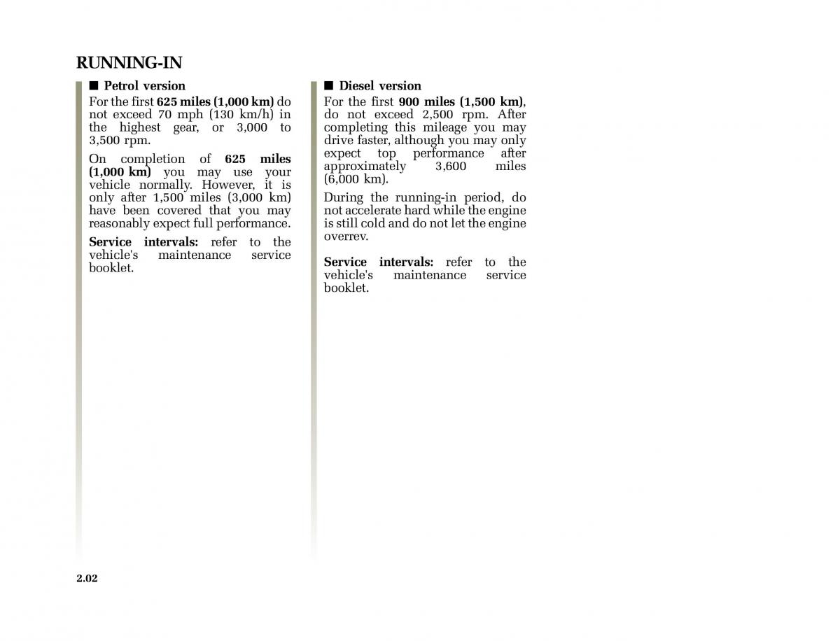 Renault Vel Satis owners manual / page 93