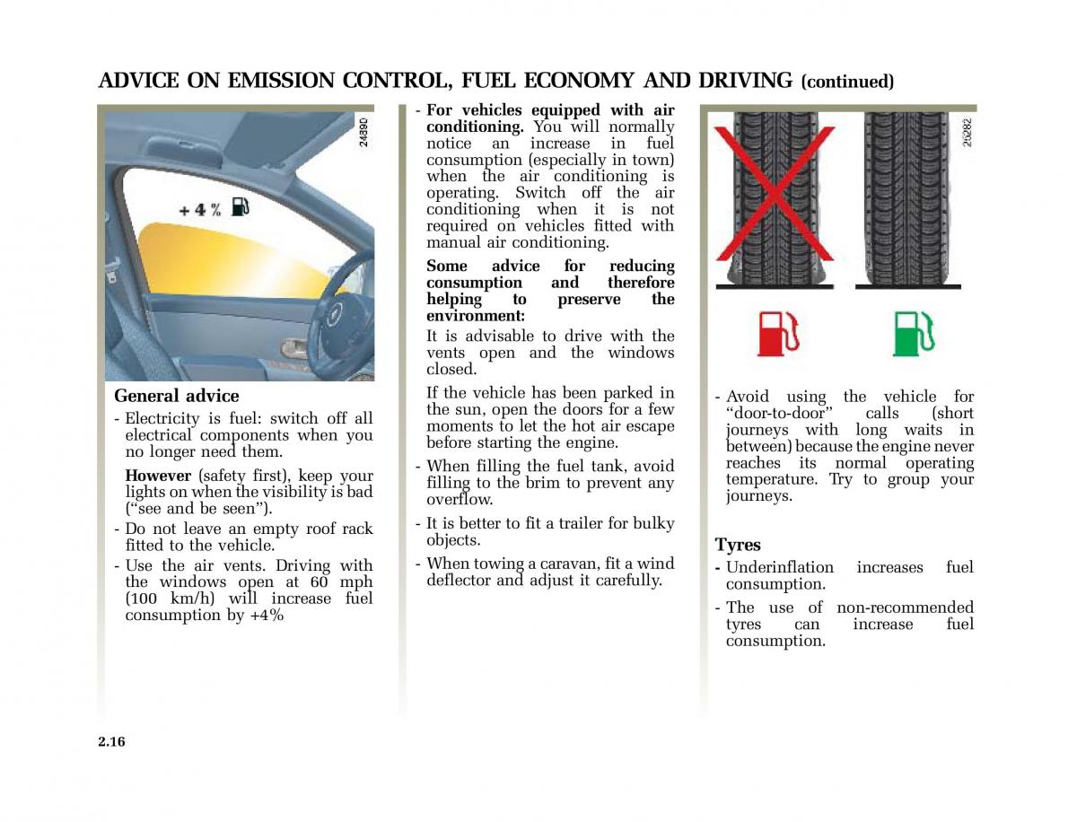 Renault Vel Satis owners manual / page 107