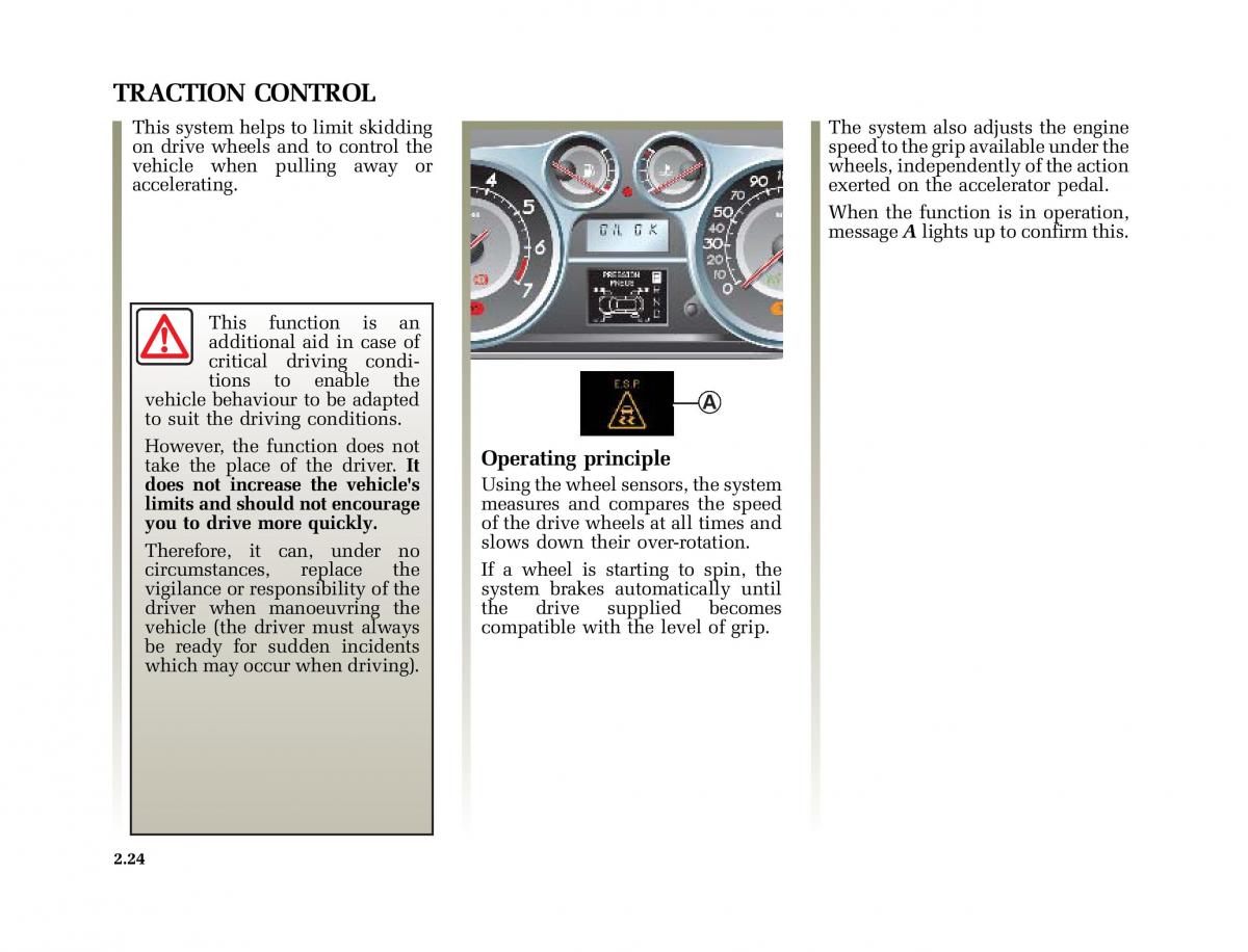 Renault Vel Satis owners manual / page 115