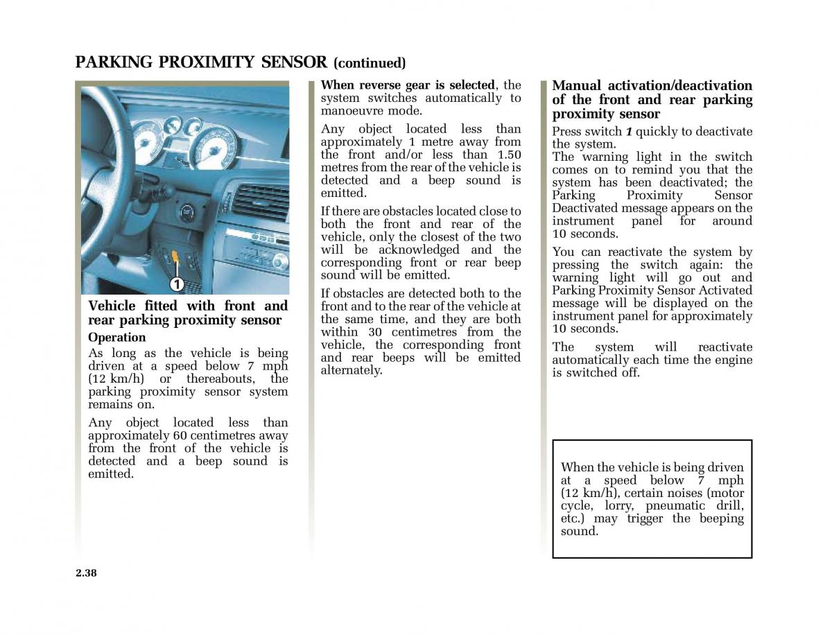 Renault Vel Satis owners manual / page 129