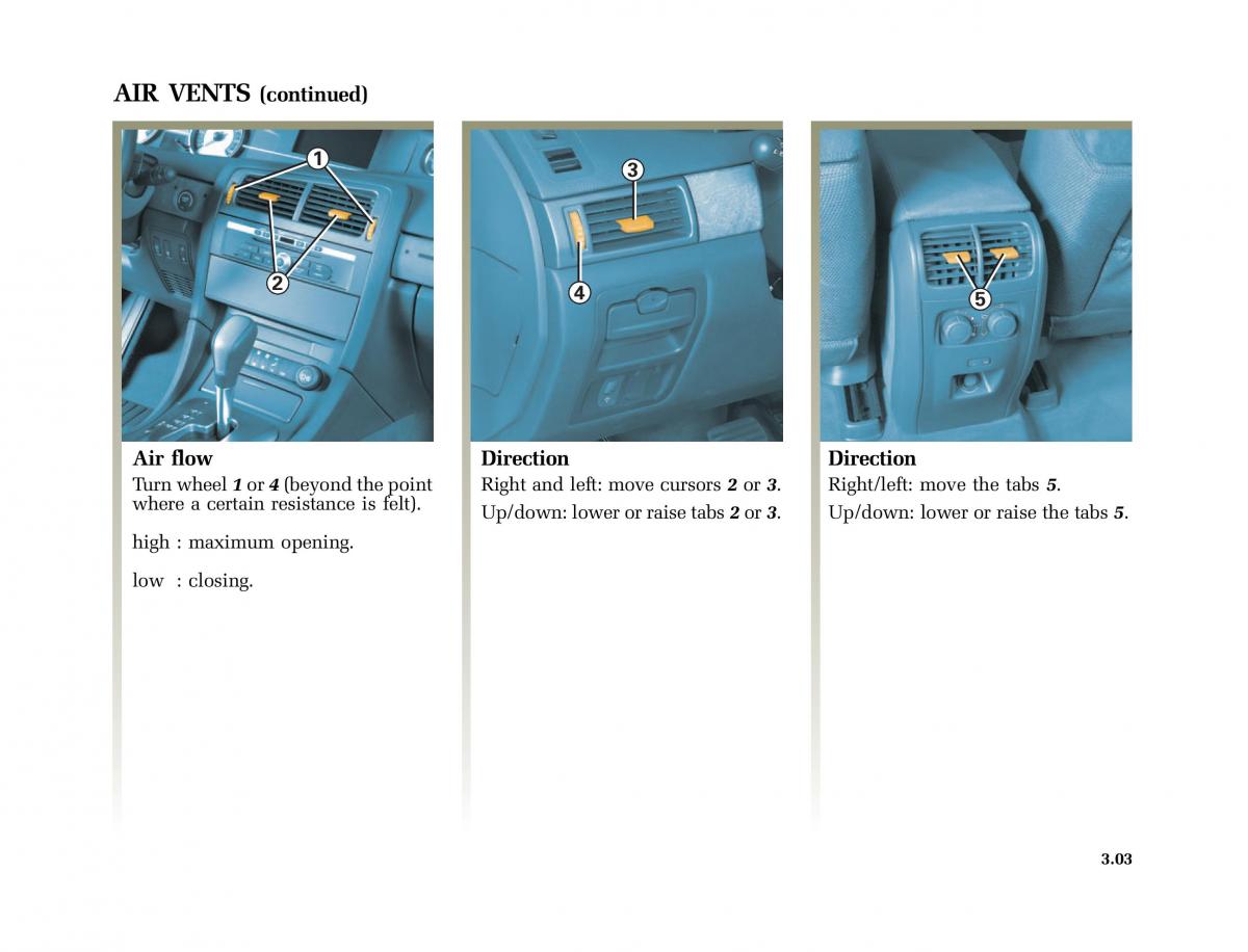 Renault Vel Satis owners manual / page 136