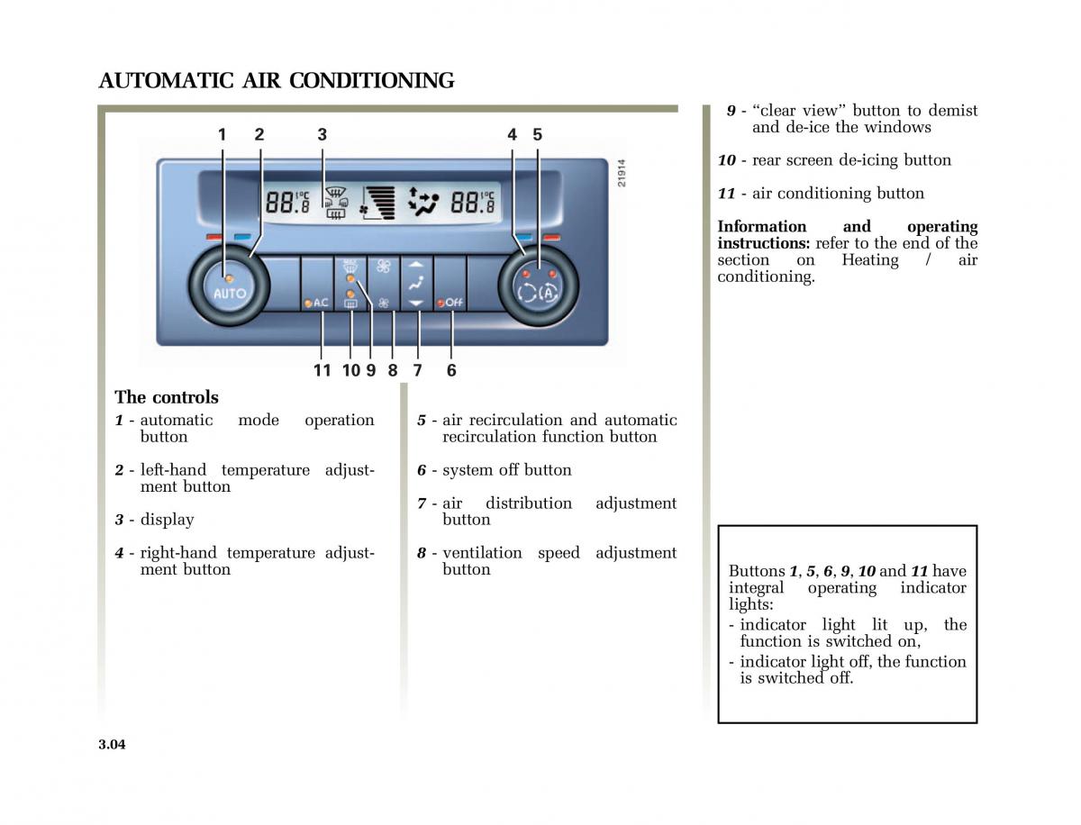 Renault Vel Satis owners manual / page 137