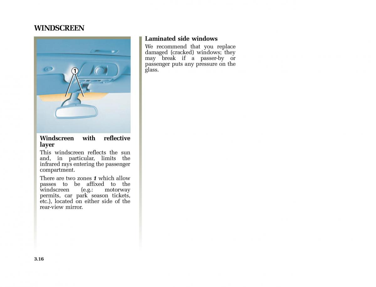 Renault Vel Satis owners manual / page 149