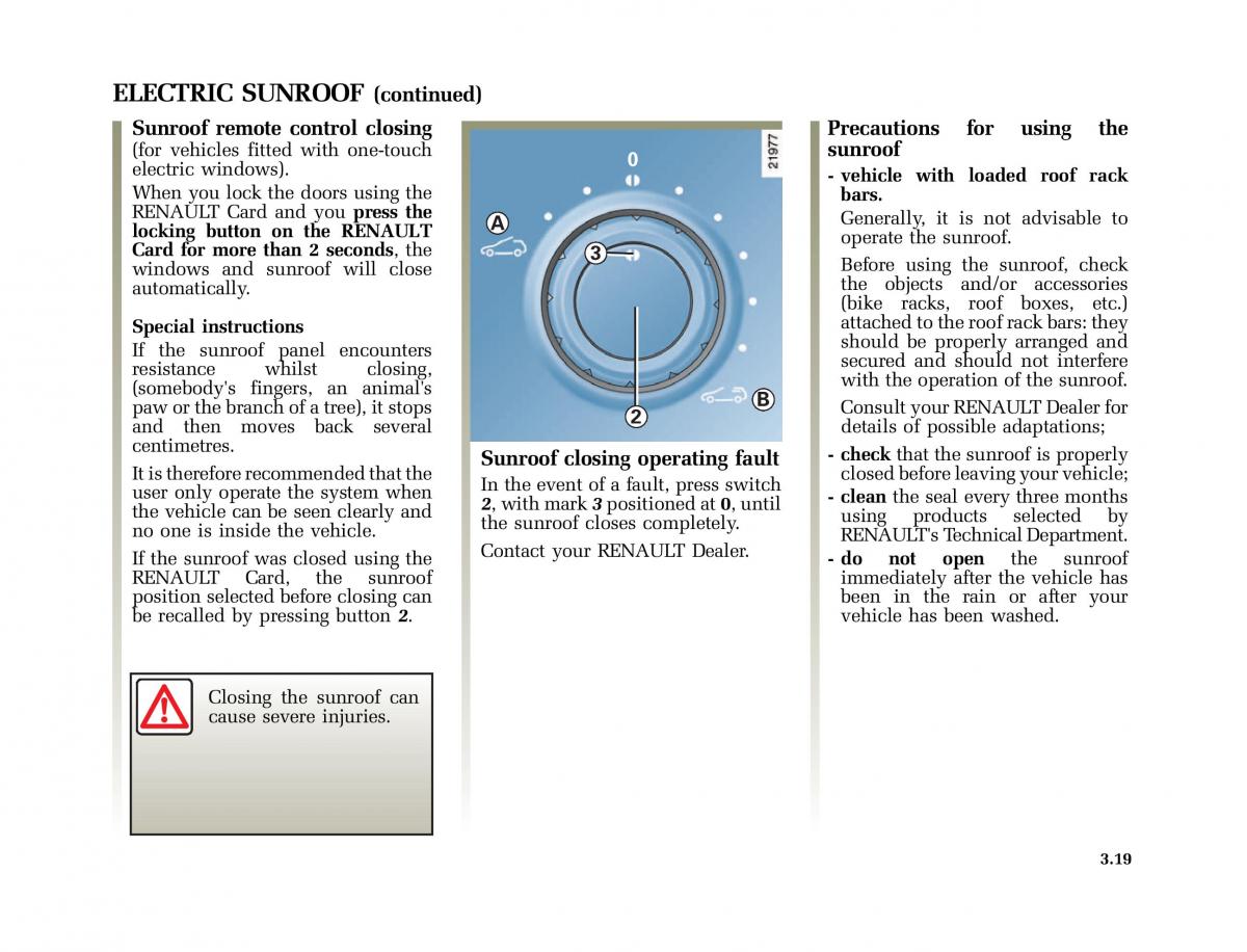 Renault Vel Satis owners manual / page 152