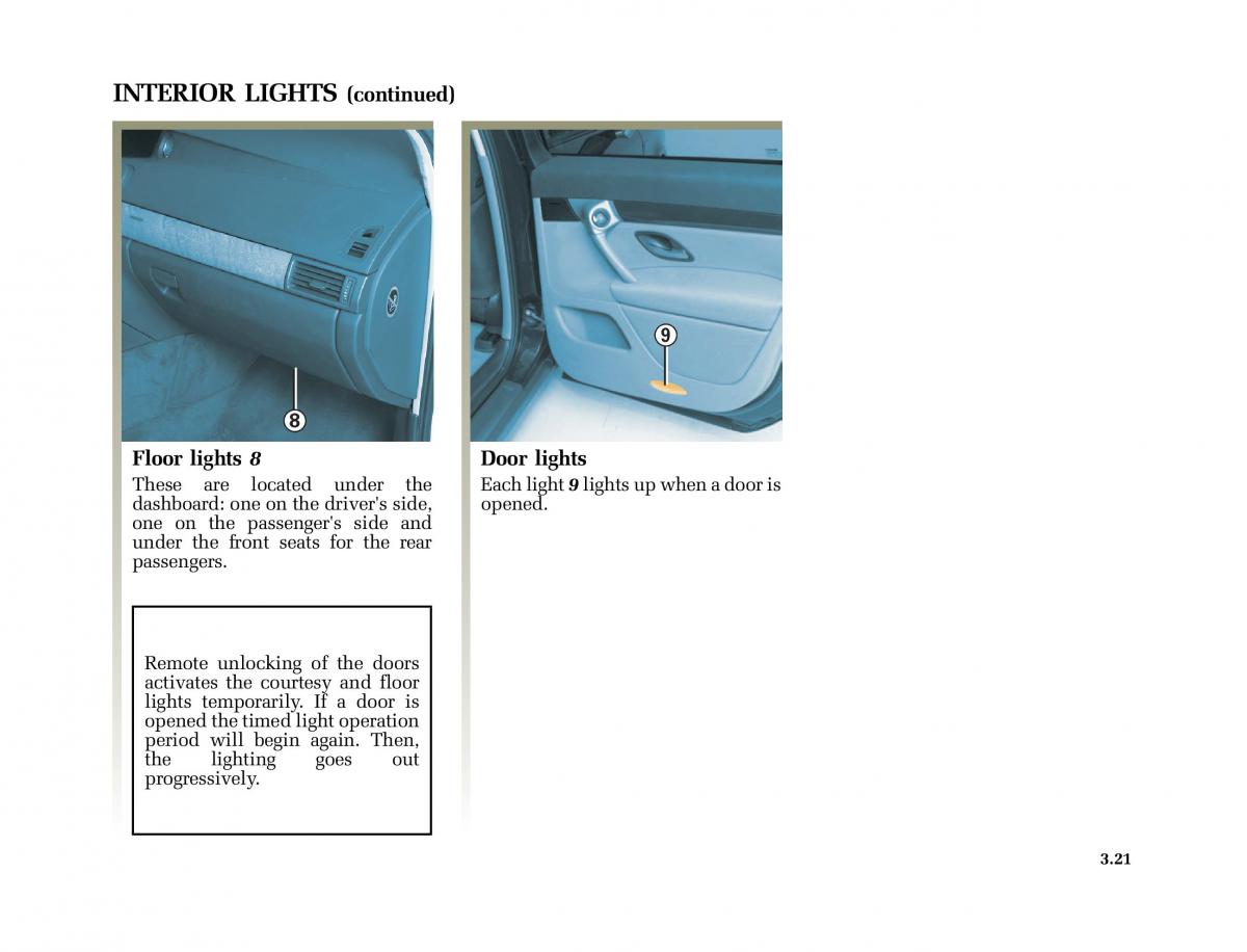 Renault Vel Satis owners manual / page 154