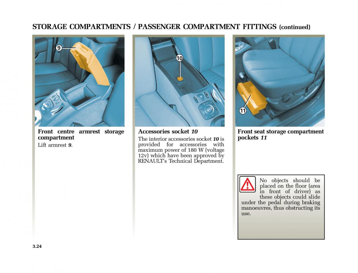 Renault Vel Satis owners manual / page 157