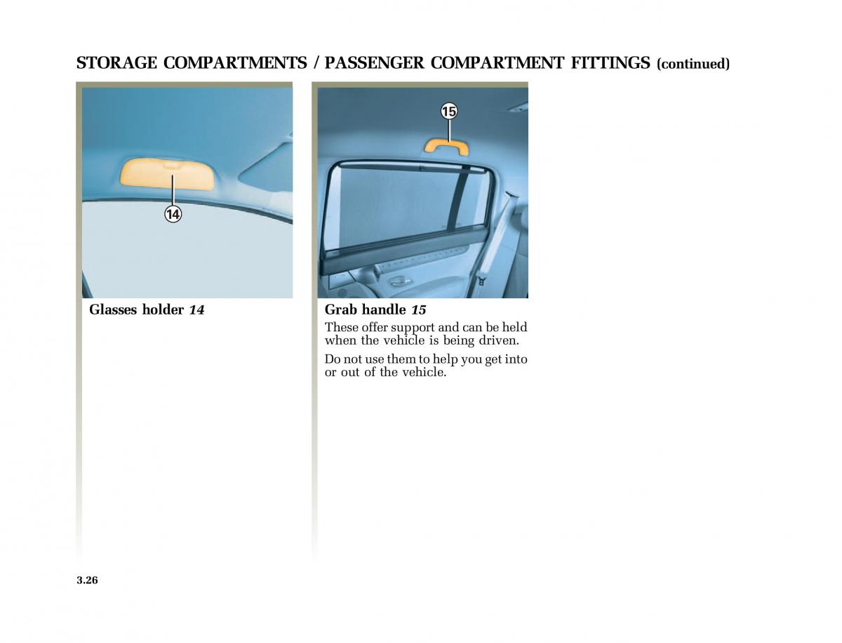 Renault Vel Satis owners manual / page 159