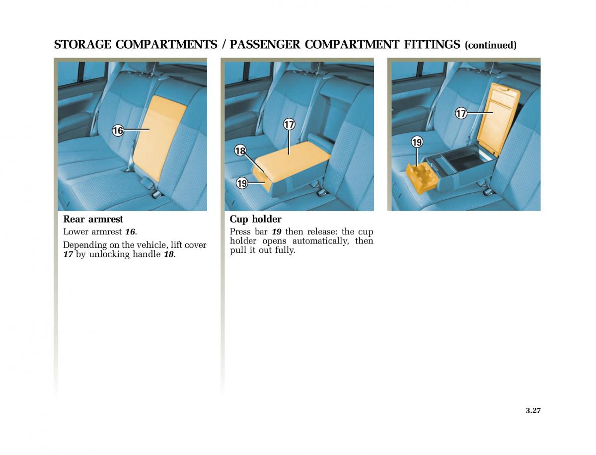 Renault Vel Satis owners manual / page 160