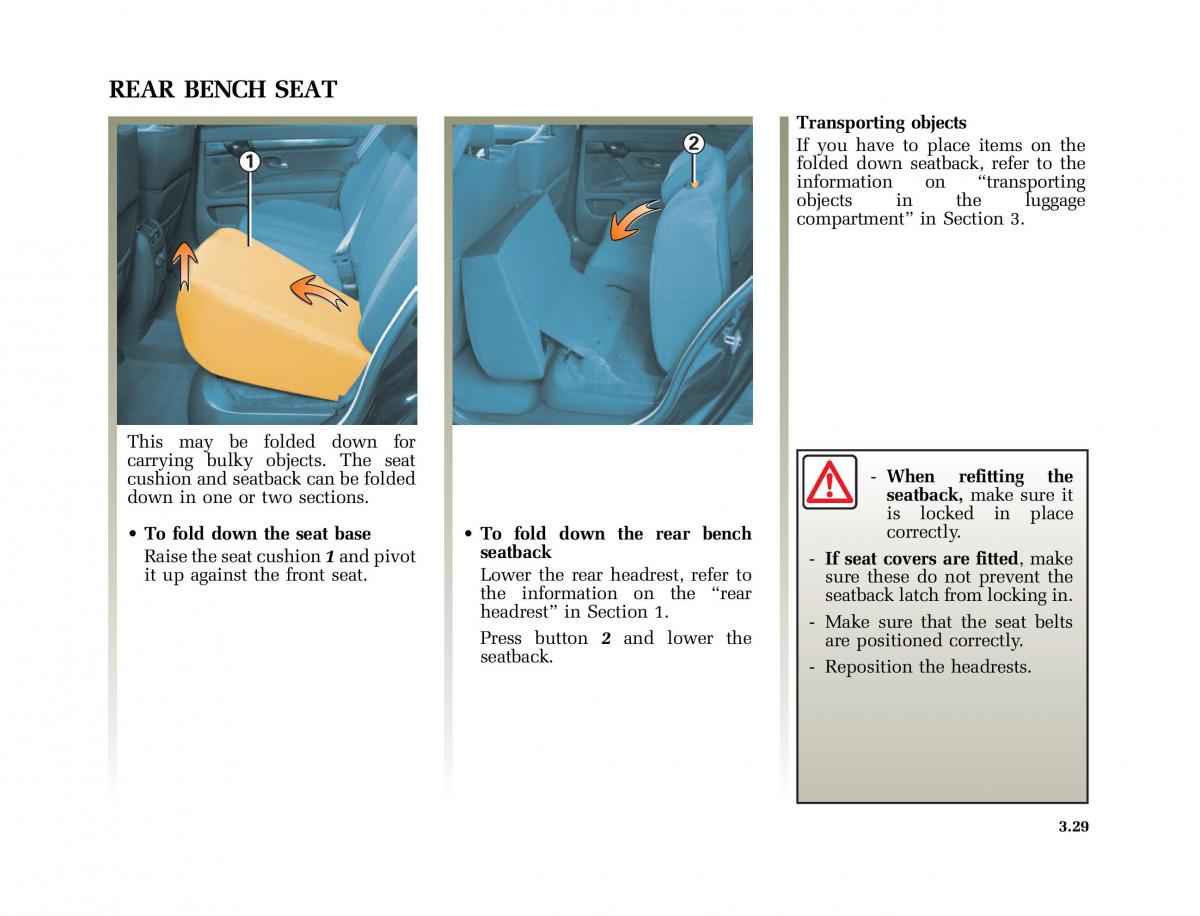 Renault Vel Satis owners manual / page 162