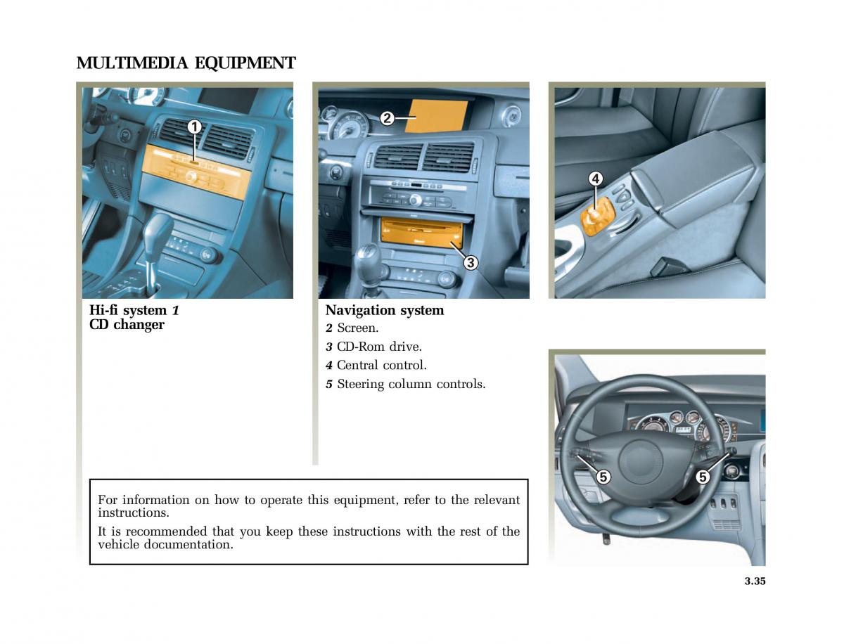 Renault Vel Satis owners manual / page 168