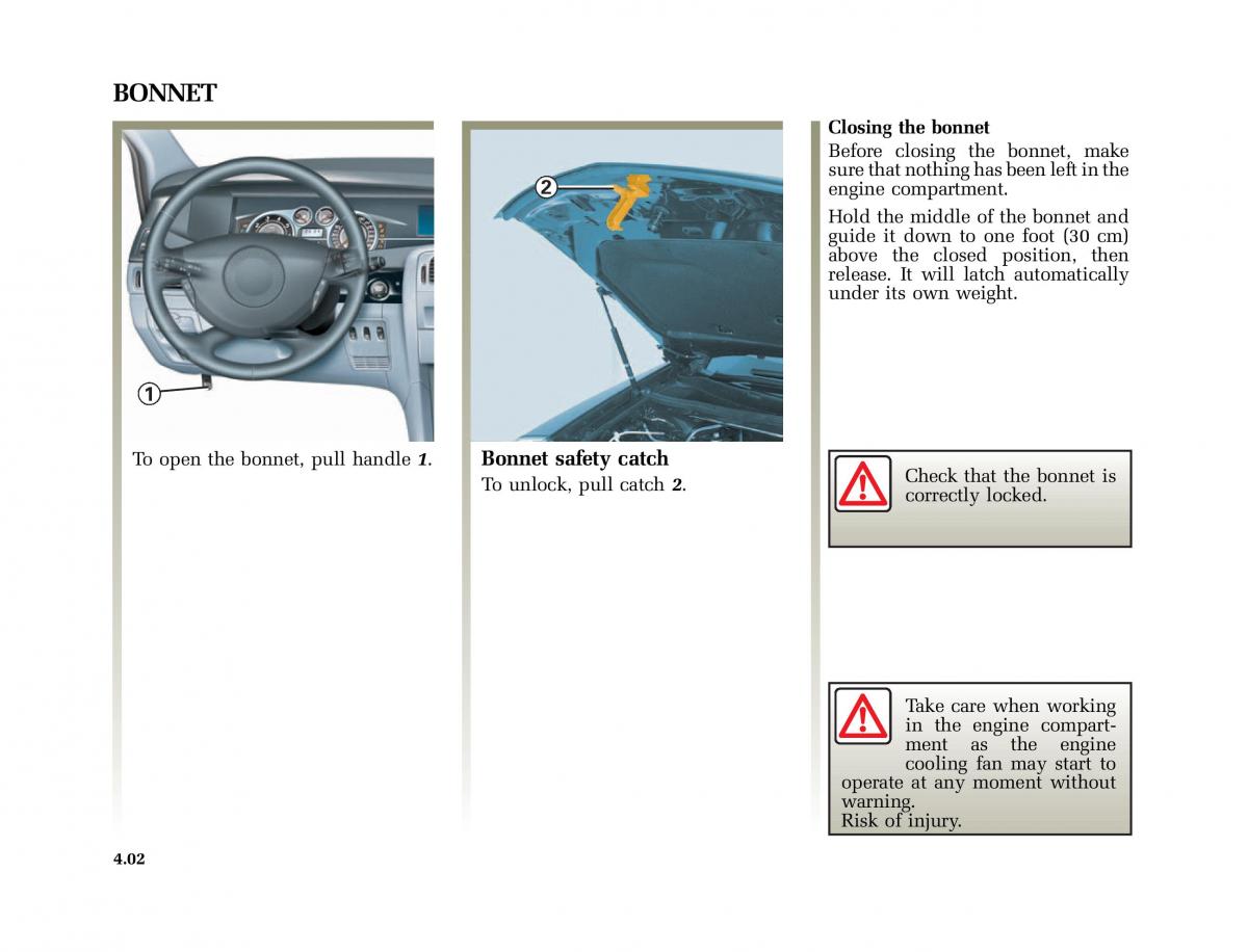 Renault Vel Satis owners manual / page 173