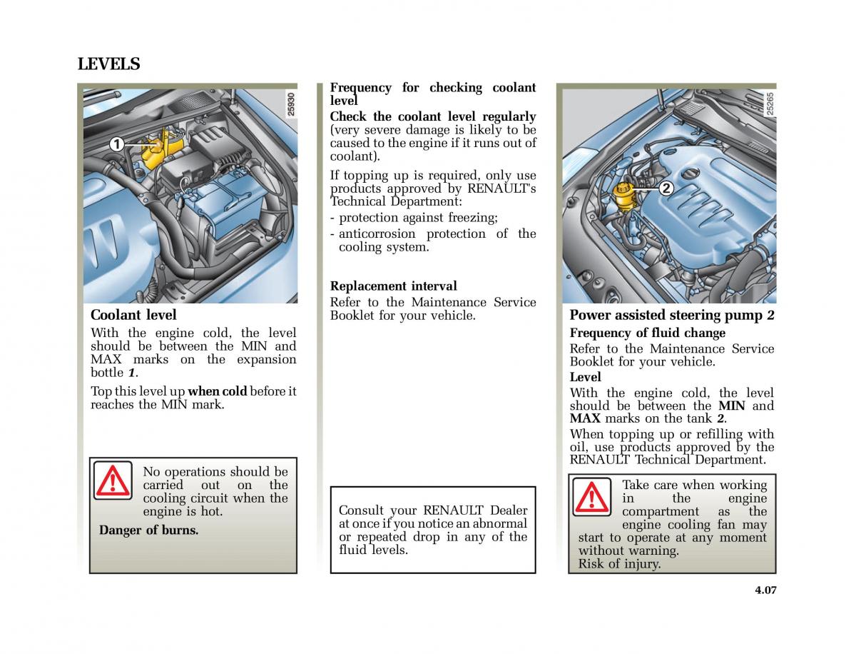 Renault Vel Satis owners manual / page 178