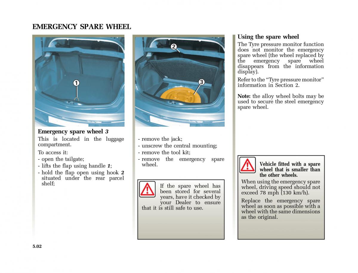 Renault Vel Satis owners manual / page 185