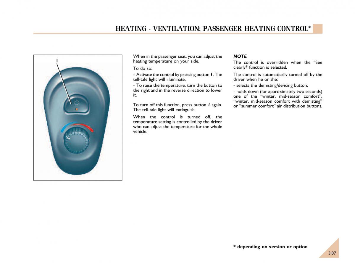 Renault Espace III 3 owners manual / page 74