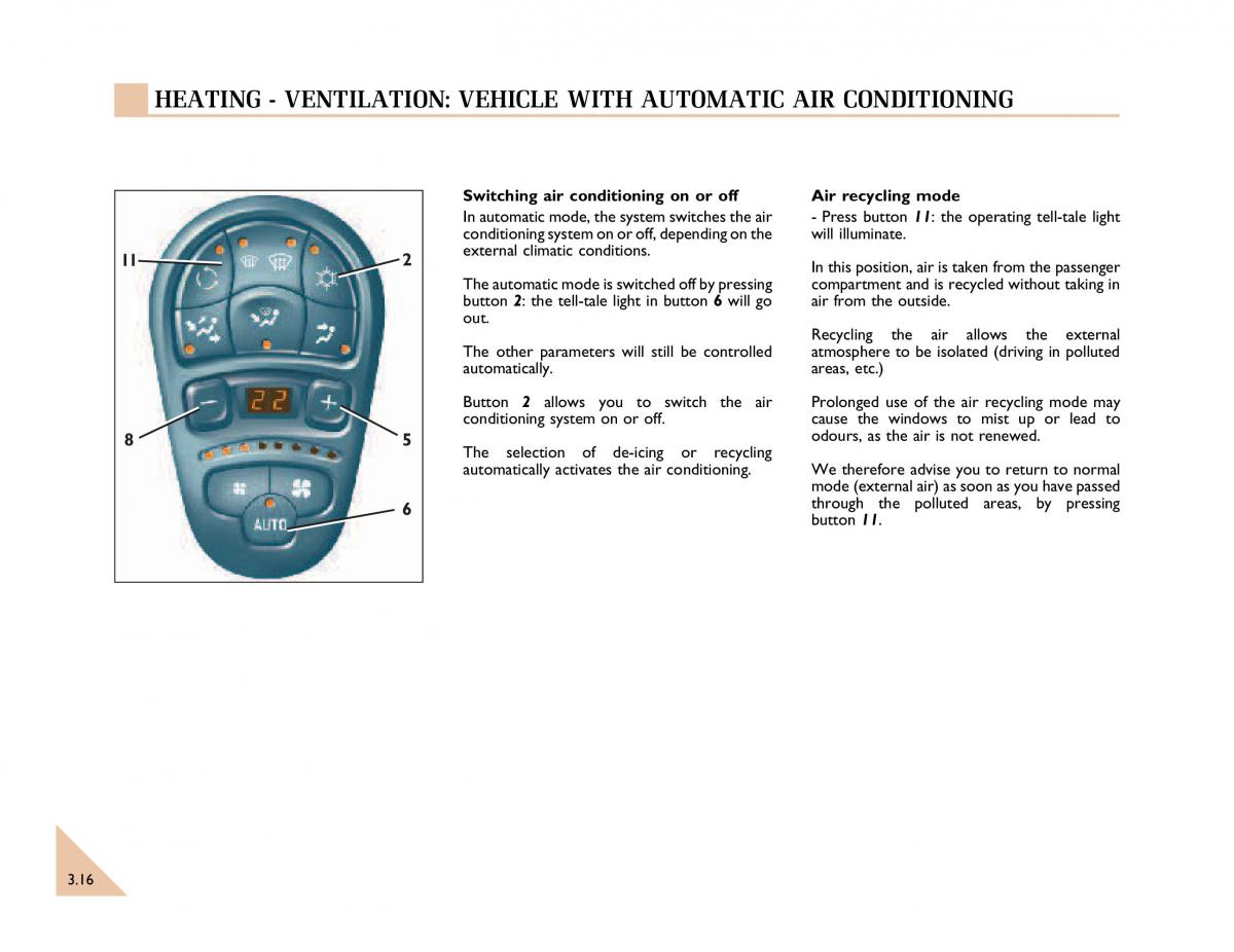 Renault Espace III 3 owners manual / page 83