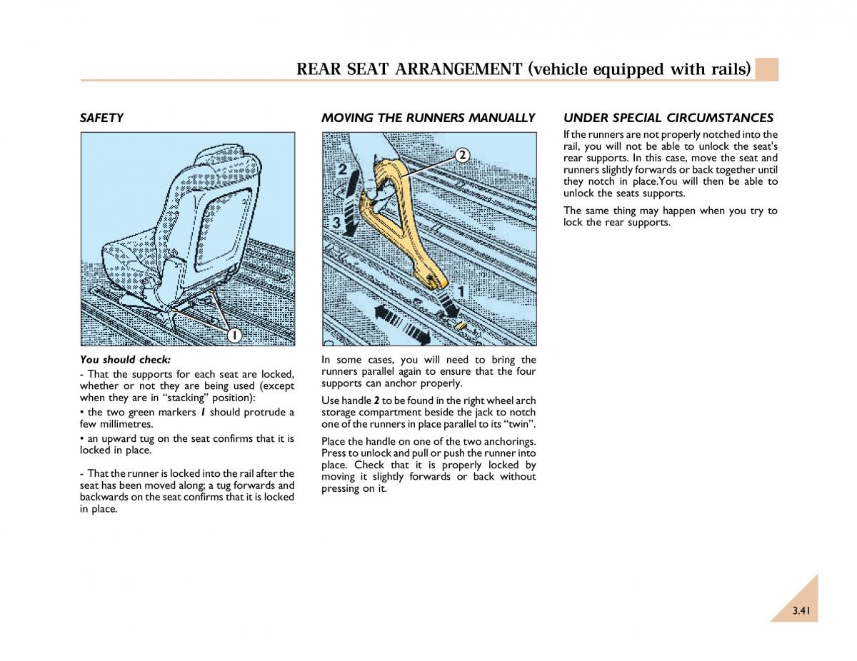 Renault Espace III 3 owners manual / page 108