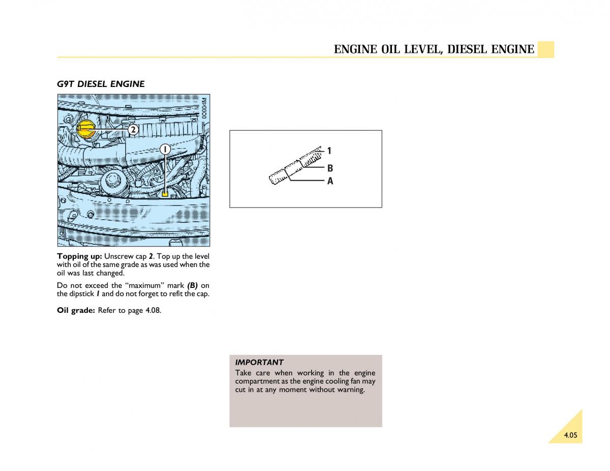 Renault Espace III 3 owners manual / page 118