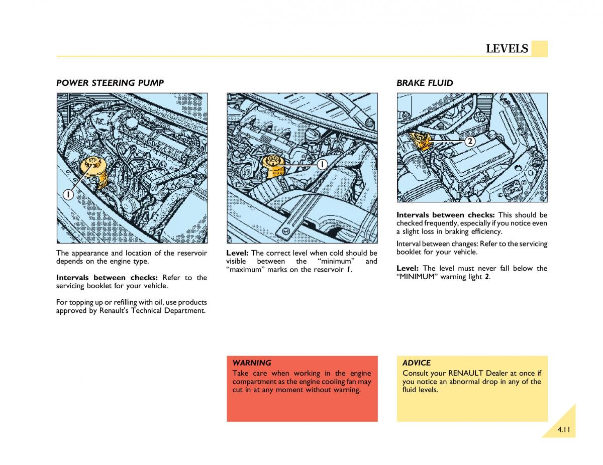 Renault Espace III 3 owners manual / page 124