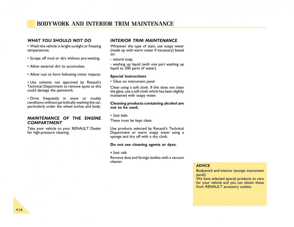 Renault Espace III 3 owners manual / page 129