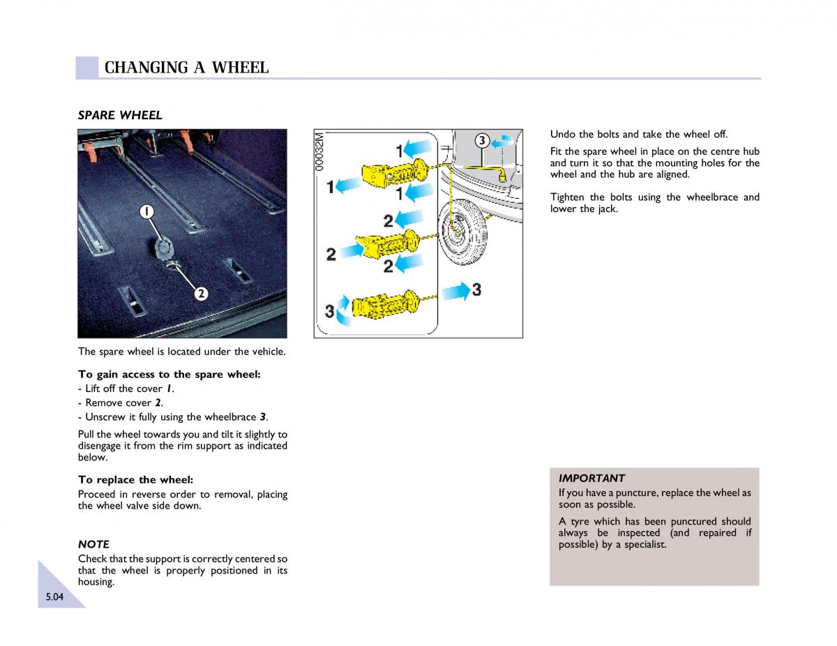 Renault Espace III 3 owners manual / page 135