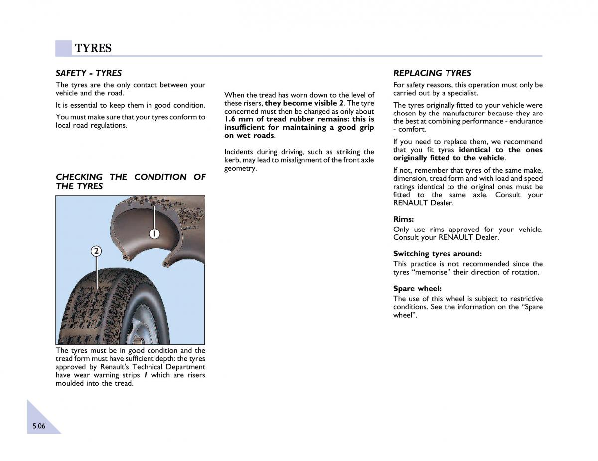 Renault Espace III 3 owners manual / page 137