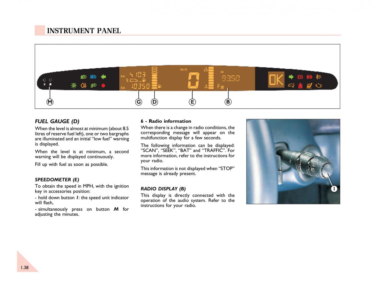 Renault Espace III 3 owners manual / page 43