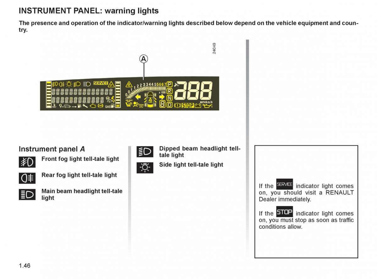 Renault Espace IV 4 owners manual / page 55