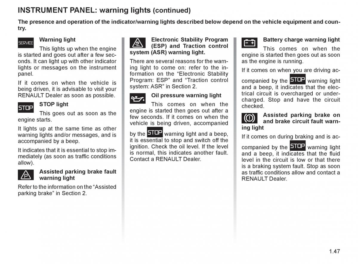 Renault Espace IV 4 owners manual / page 56