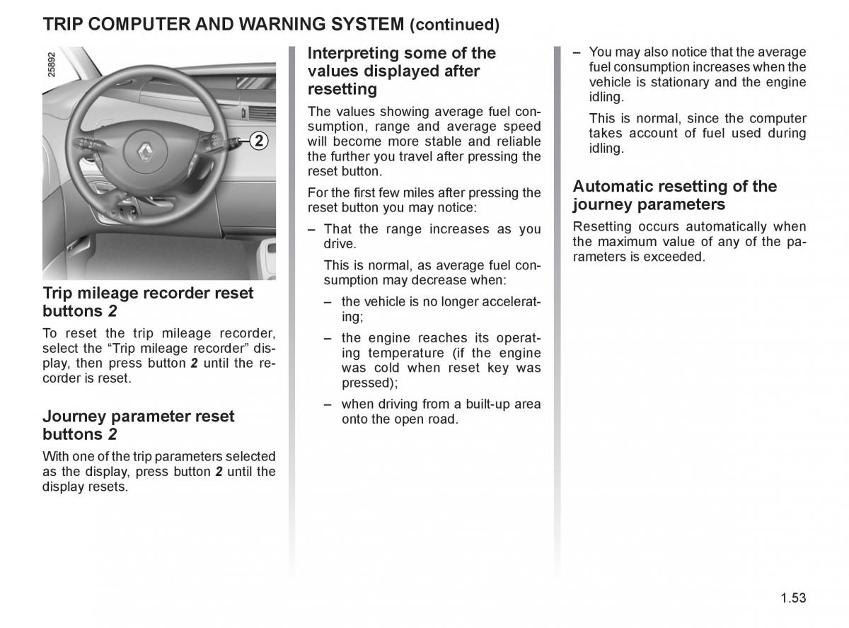 Renault Espace IV 4 owners manual / page 62